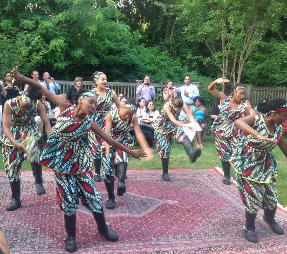 Boot dance at South African Ambassador’s Residence